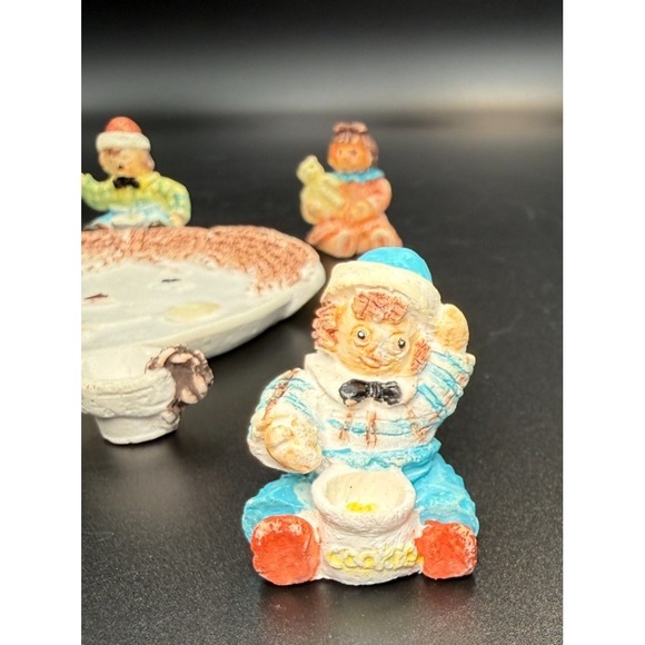 Vtg Popular Imports Raggedy Ann & Andy 1994 Miniature Resin Tea Set USA - Picture 6 of 8